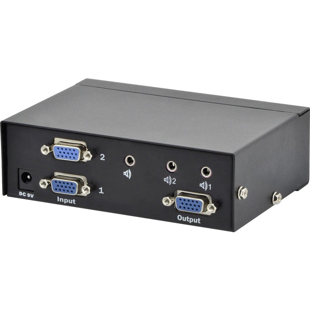 Digitus DS-44100-1 2 Port VGA-Switch 1920 x 1080 Pixel Netzwerk-Adapter