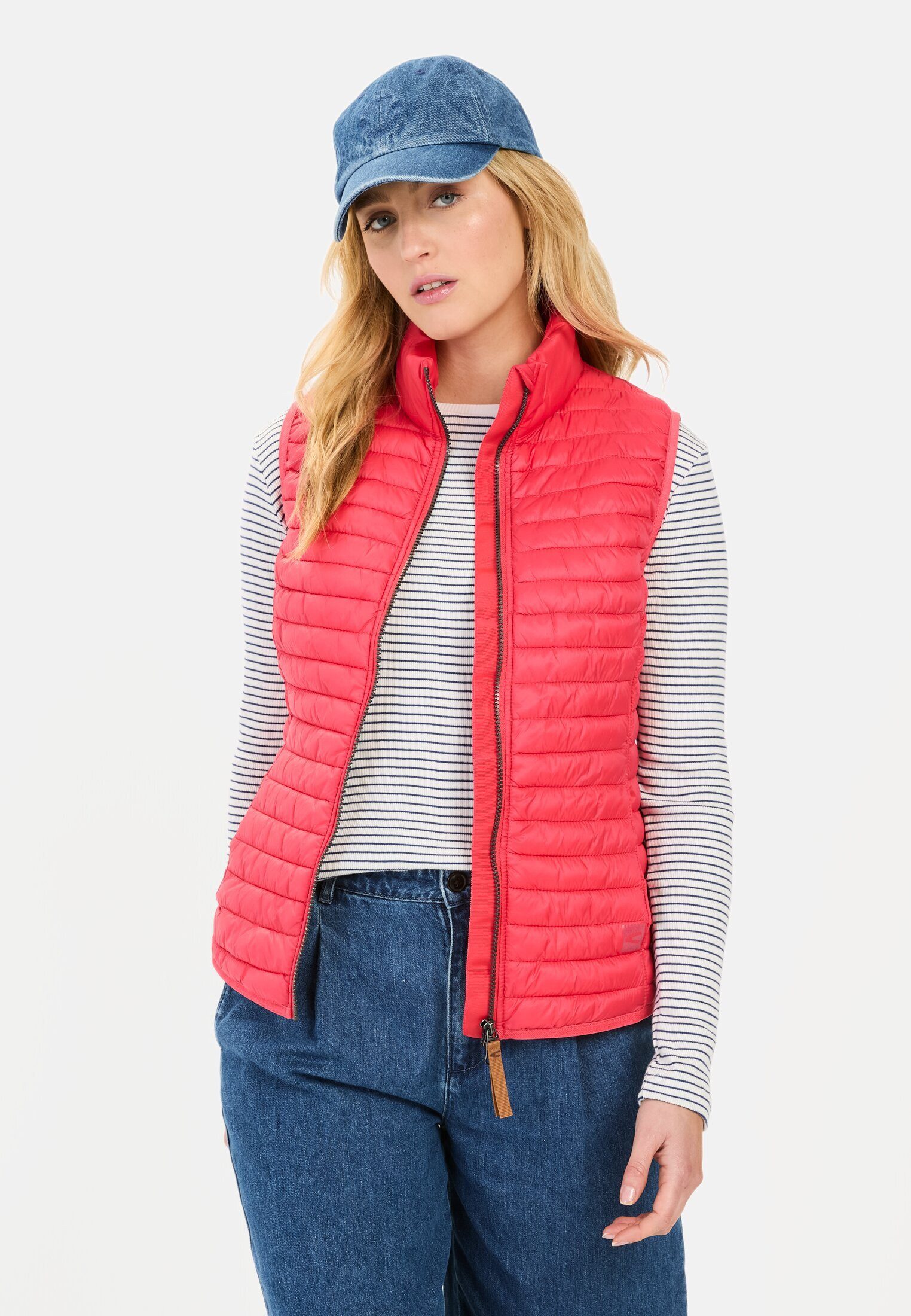 camel active Steppweste mit reflektierenden Details ärmellos Stehkragen mit günstig online kaufen