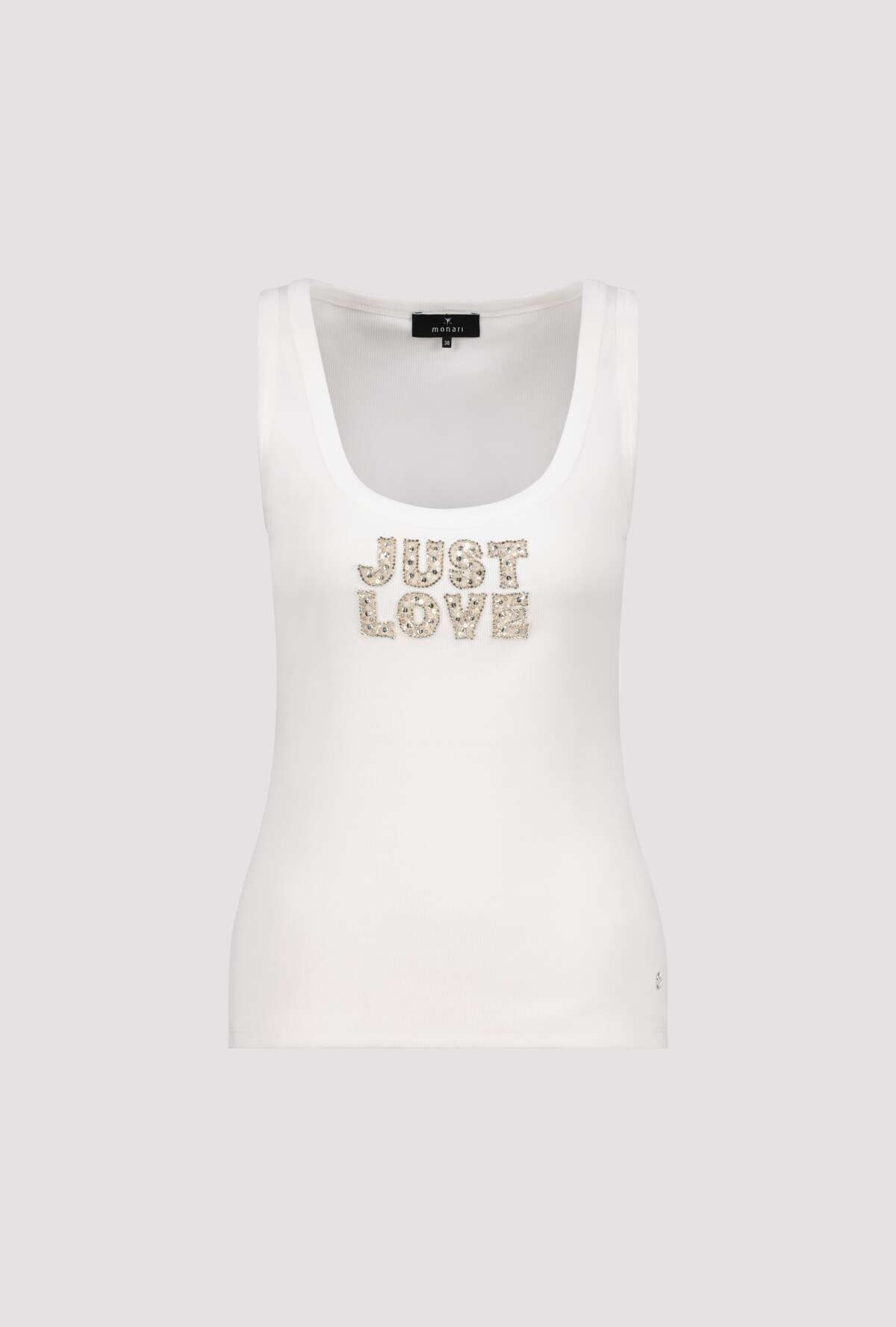Monari Tanktop Top Just Love Regular fit mit Schmuck