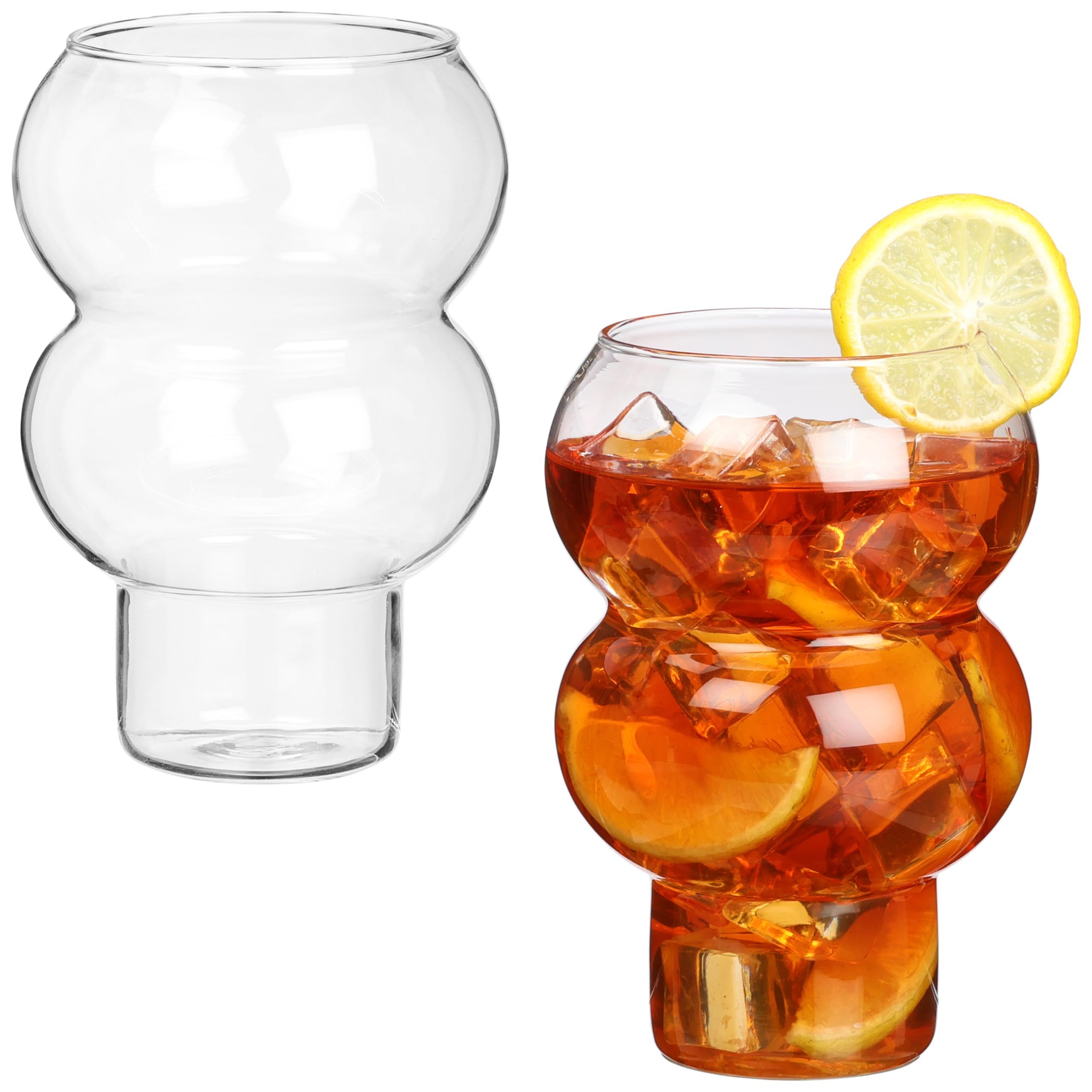 Aufbewahrungssystem BELLE VOUS Bubble Gläser 2er Set - 500 ml - Bubble Design -