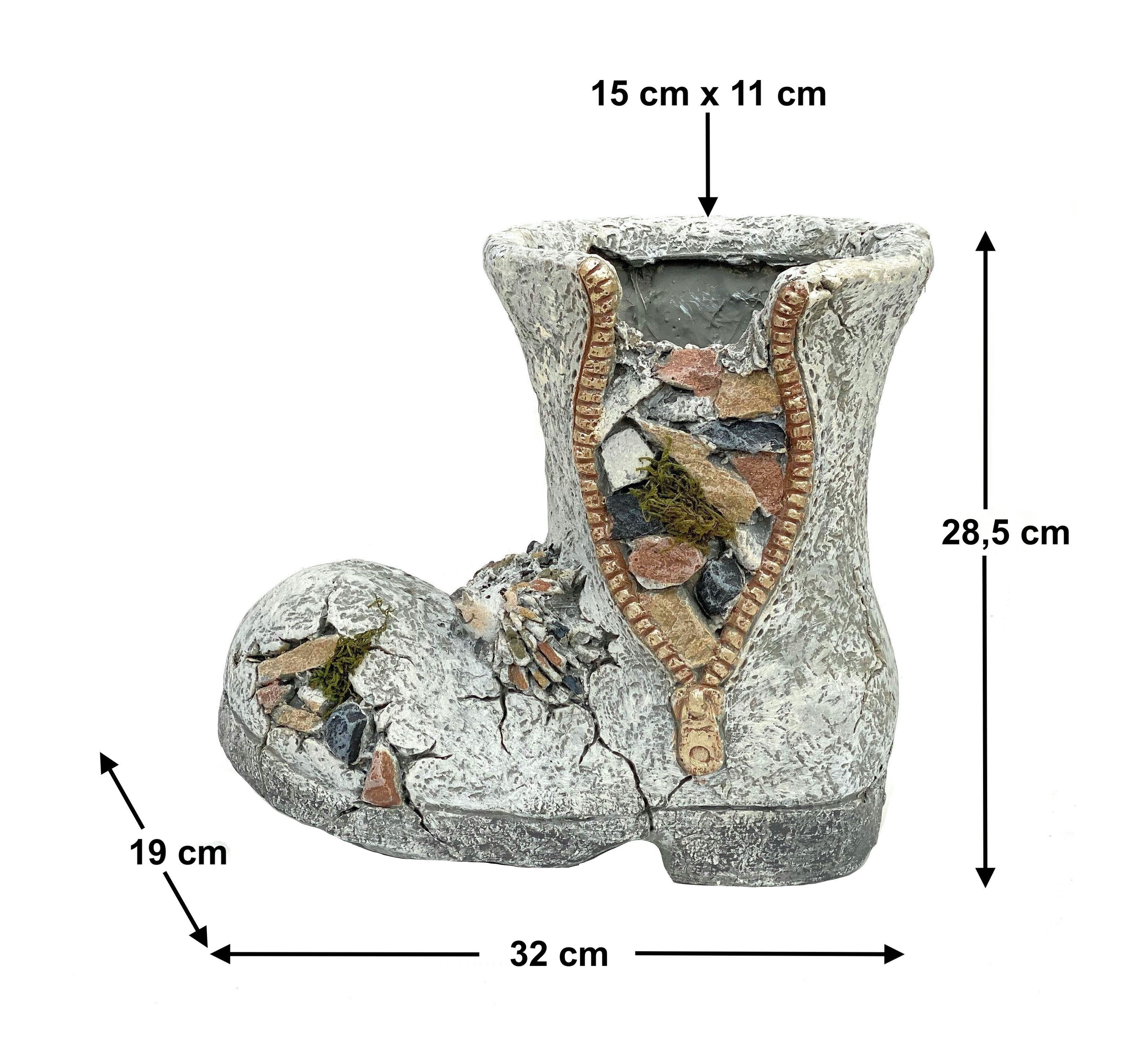 Übertopf Pflanztopf Stiefel aus Magnesia Blumentopf günstig online kaufen