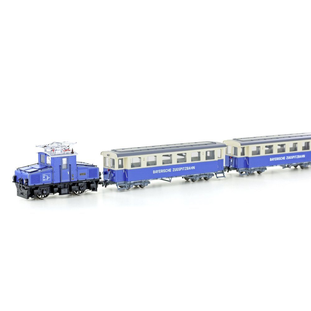 Hobbytrain Elektrolokomotive Hobbytrain H43104 H0 Zugspitzbahn Tal-Lok mit 2 Personenwagen