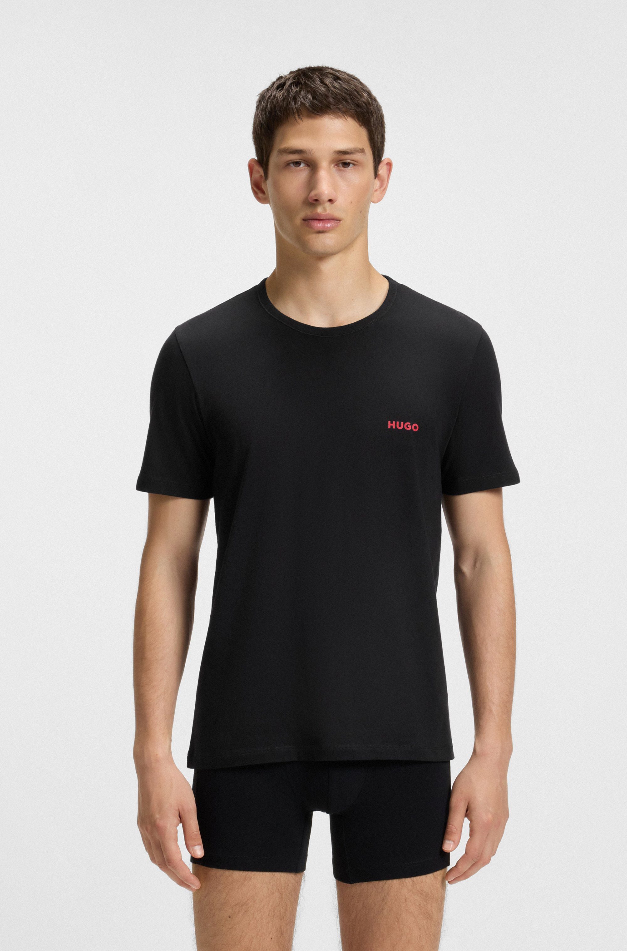 HUGO T-Shirt RN TRIPL (Packung, 3-tlg) mit Rundhalsausschnitt