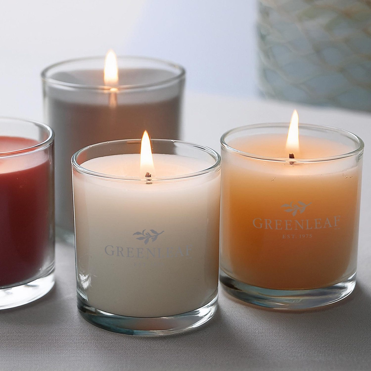 Greenleaf Duftkerze Orange & Honey (1-tlg), Votive Candle Duftkerze im Glas 99 g