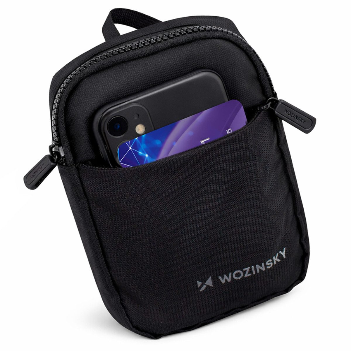 Wozinsky Schultertasche WMS-W1, Wasserdichtes Design mit 2 Fächern und innenliegendem Netzfach