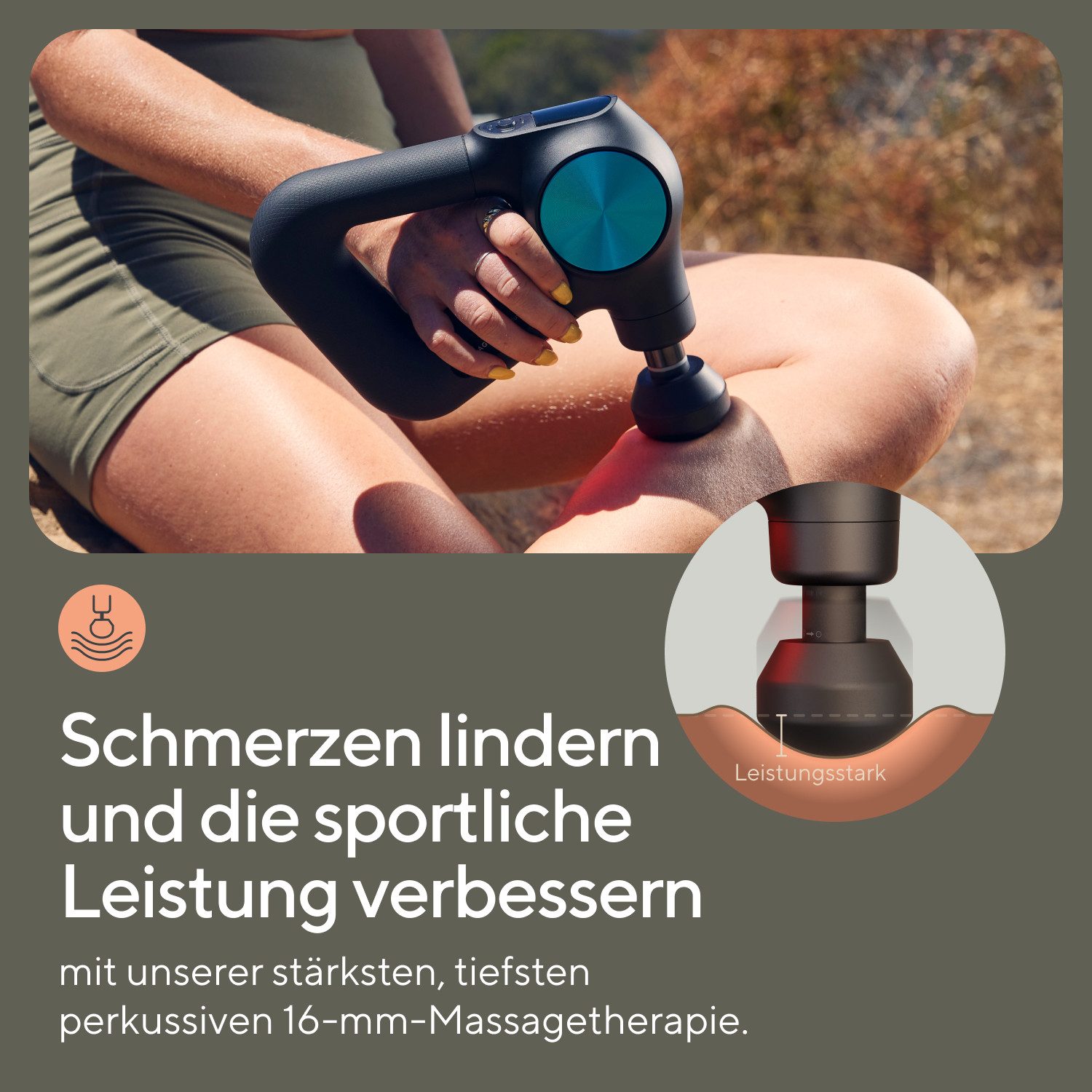Therabody Massagepistole Theragun PRO Plus Schmerzlinderung, Regeneration, wissensch. erwiesen, Massage-, Vibrations-, Wärmetherapie, Pulsmessung, App-Steuerung
