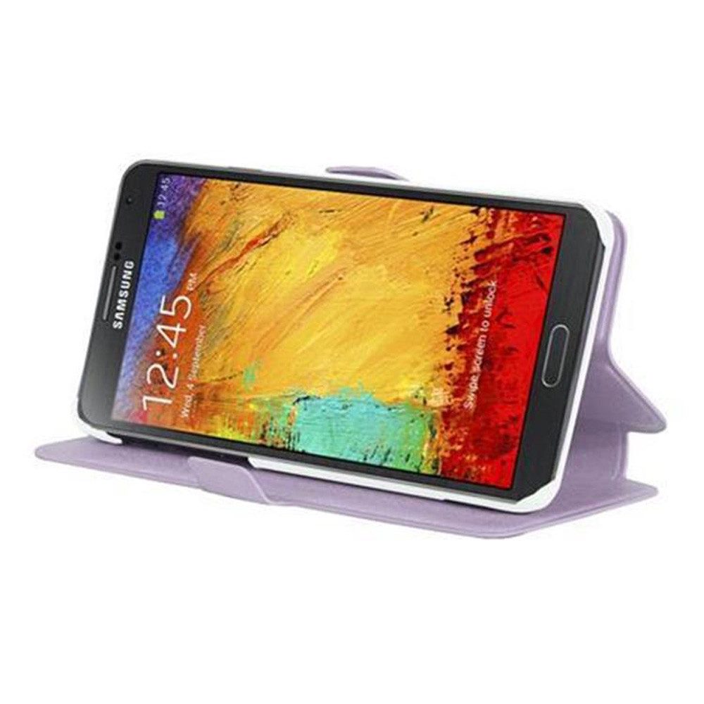 Cadorabo Handyhülle für Samsung Galaxy NOTE 3 Hülle Samsung Galaxy NOTE 3, Schutzhülle mit Magnetverschluss und Kartenfach