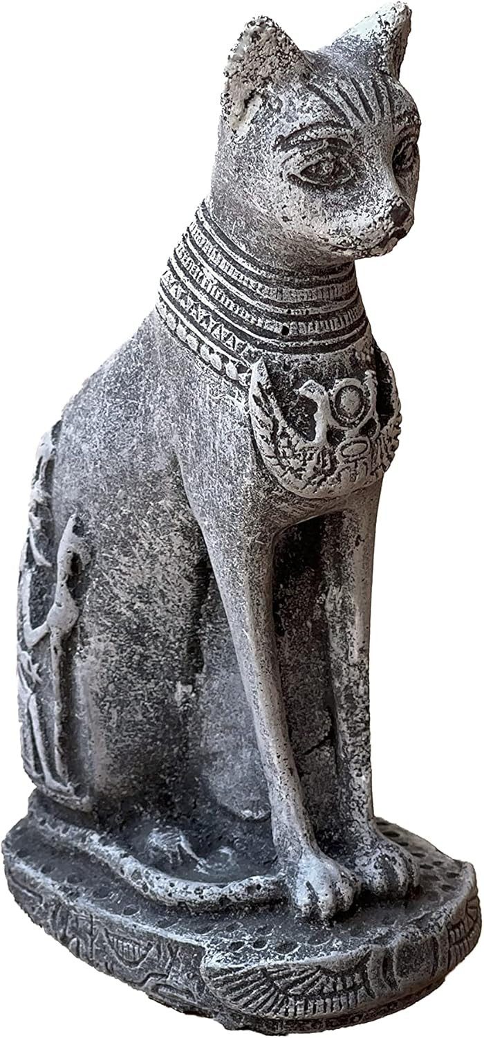 Stone and Style Gartenfigur Frostfeste Steinfigur ägyptische Katzengöttin Bastet