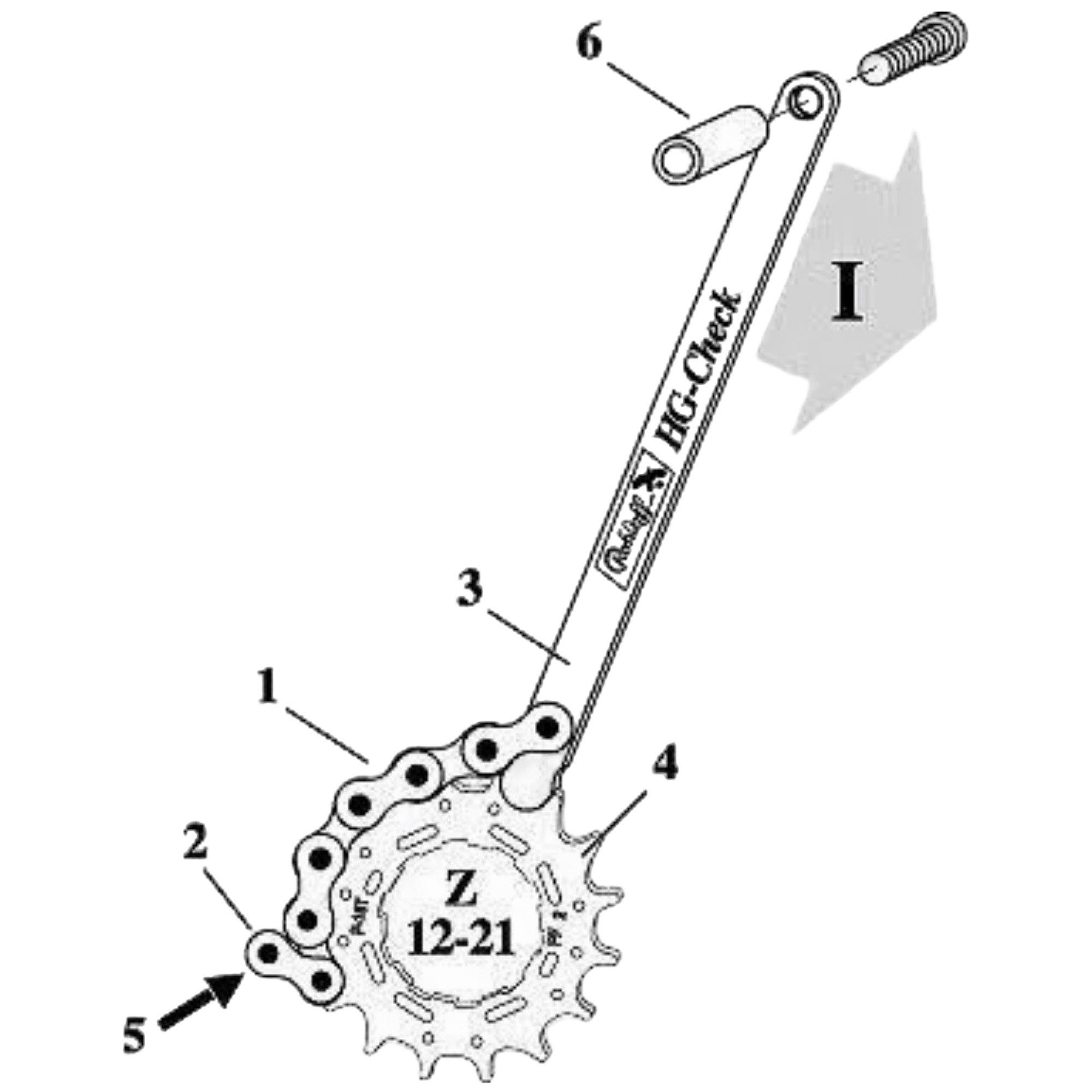Rohloff Fahrrad-Montageständer Rohloff Fahrrad Kassetten / Ritzel Verschleißlehre HG-Check Prüflehre