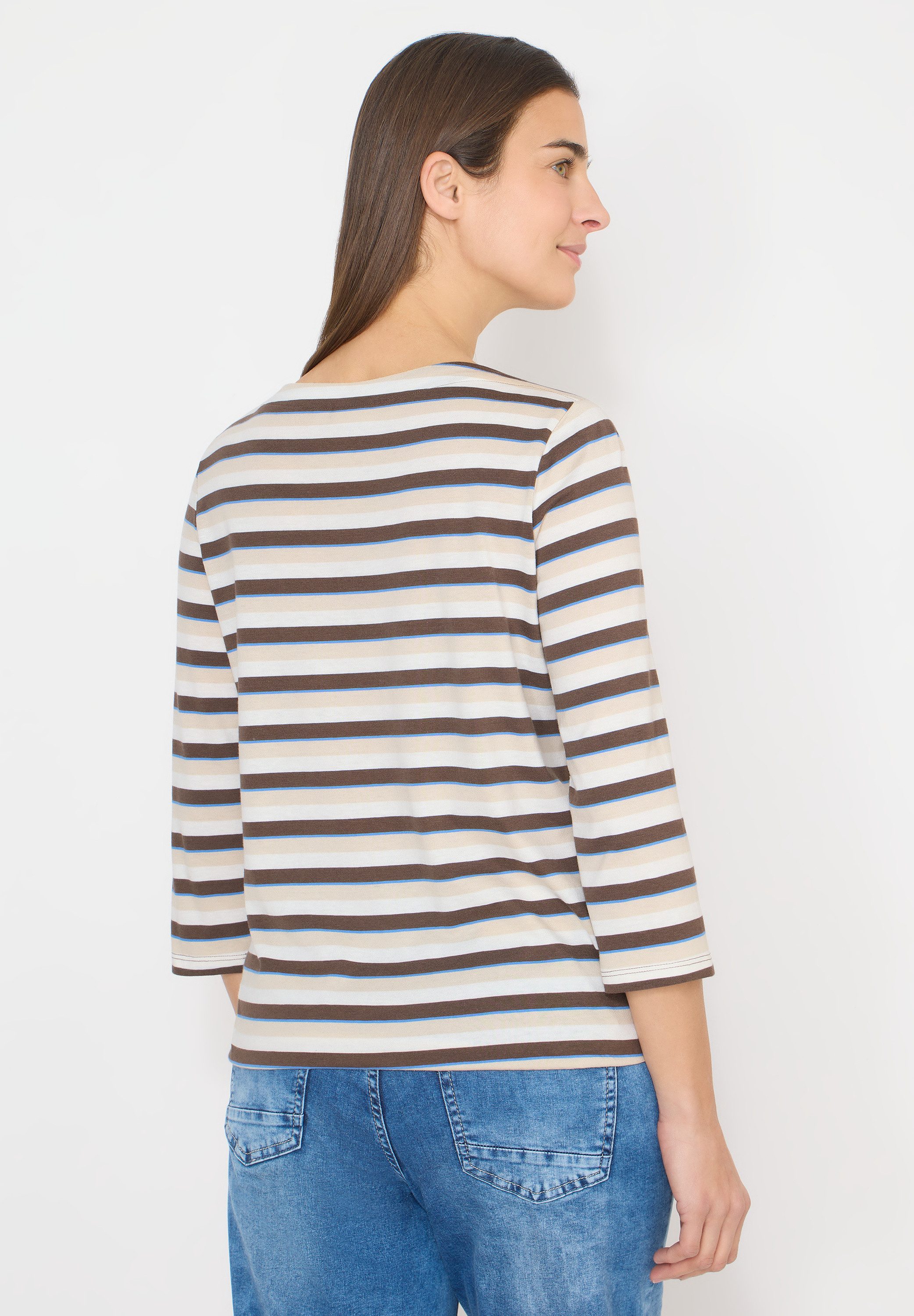 CECIL Print-Shirt mit U-Boot-Ausschnitt