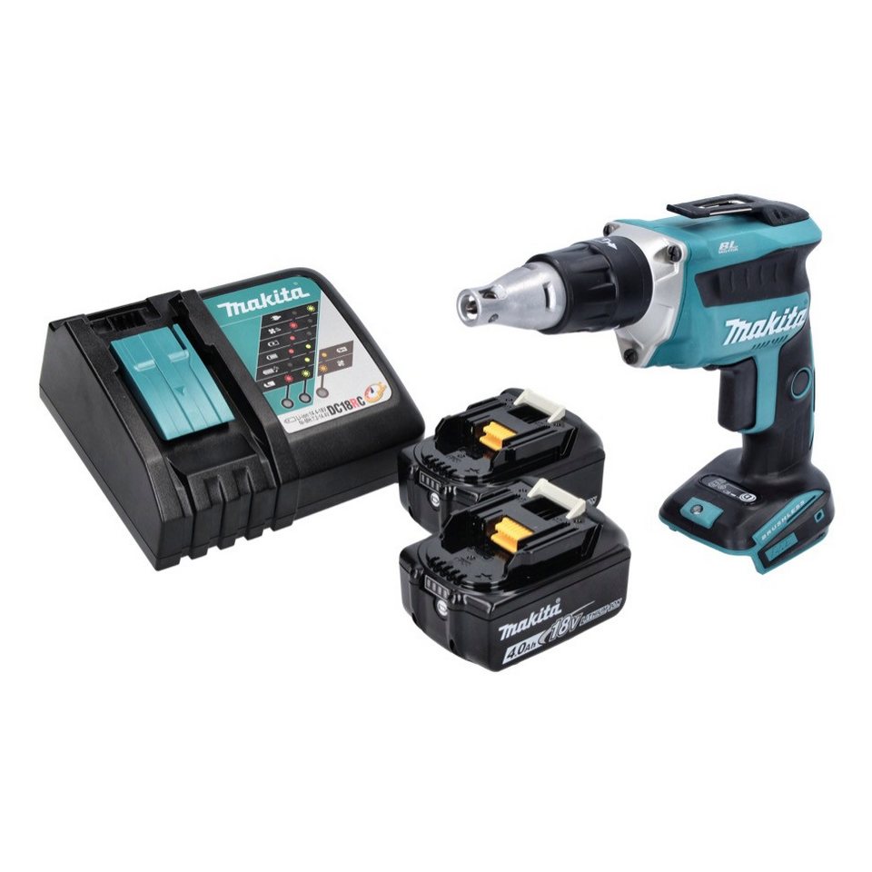 Thumbnail - Makita Akku-Magazinschrauber DFS 452 RM Akku Schnellbauschrauber 18 V Brushless + 2x Akku 4,0 Ah +