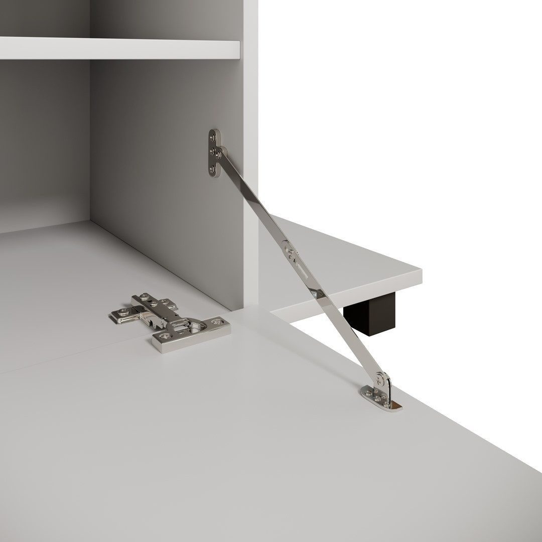 Beautysofa Garderoben-Set Livia – Design, Funktion und Ordnung in Perfektion, (Geräumiger Schuhschrank, mit praktischer Kleiderstange)