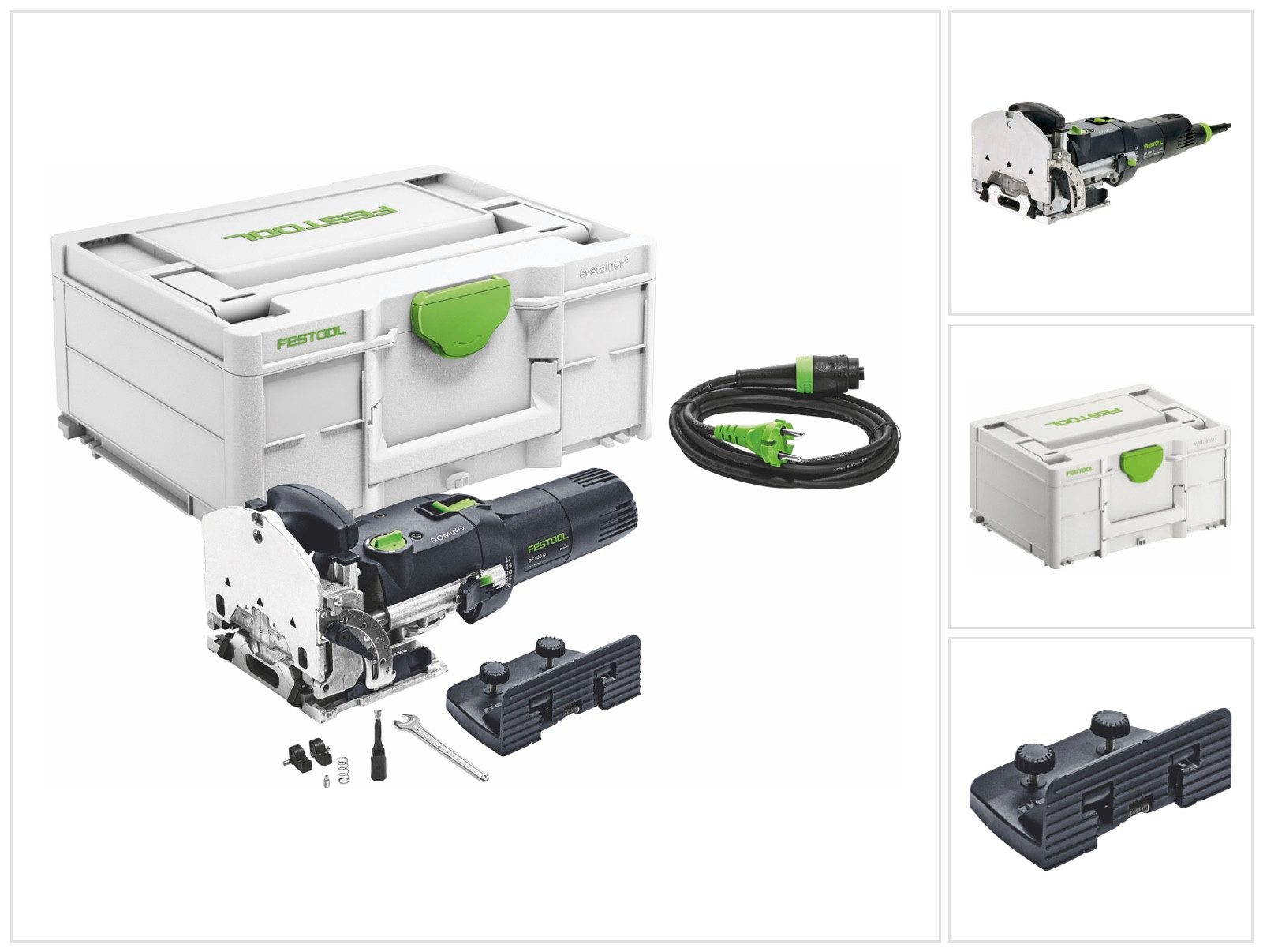 FESTOOL Fräse DF 500 Q-Plus Dübelfräse 420 Watt 4 - 10 mm + Systainer (576413) -