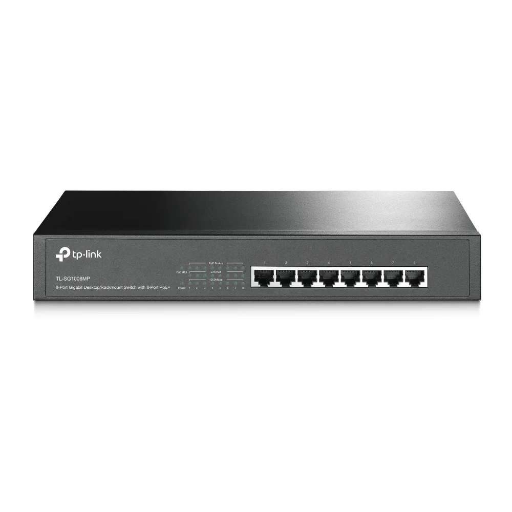 tp-link TP-Link Switch 8x GE TL-SG1008MP Gigabt PoE+ V5.4 Netzwerk-Switch