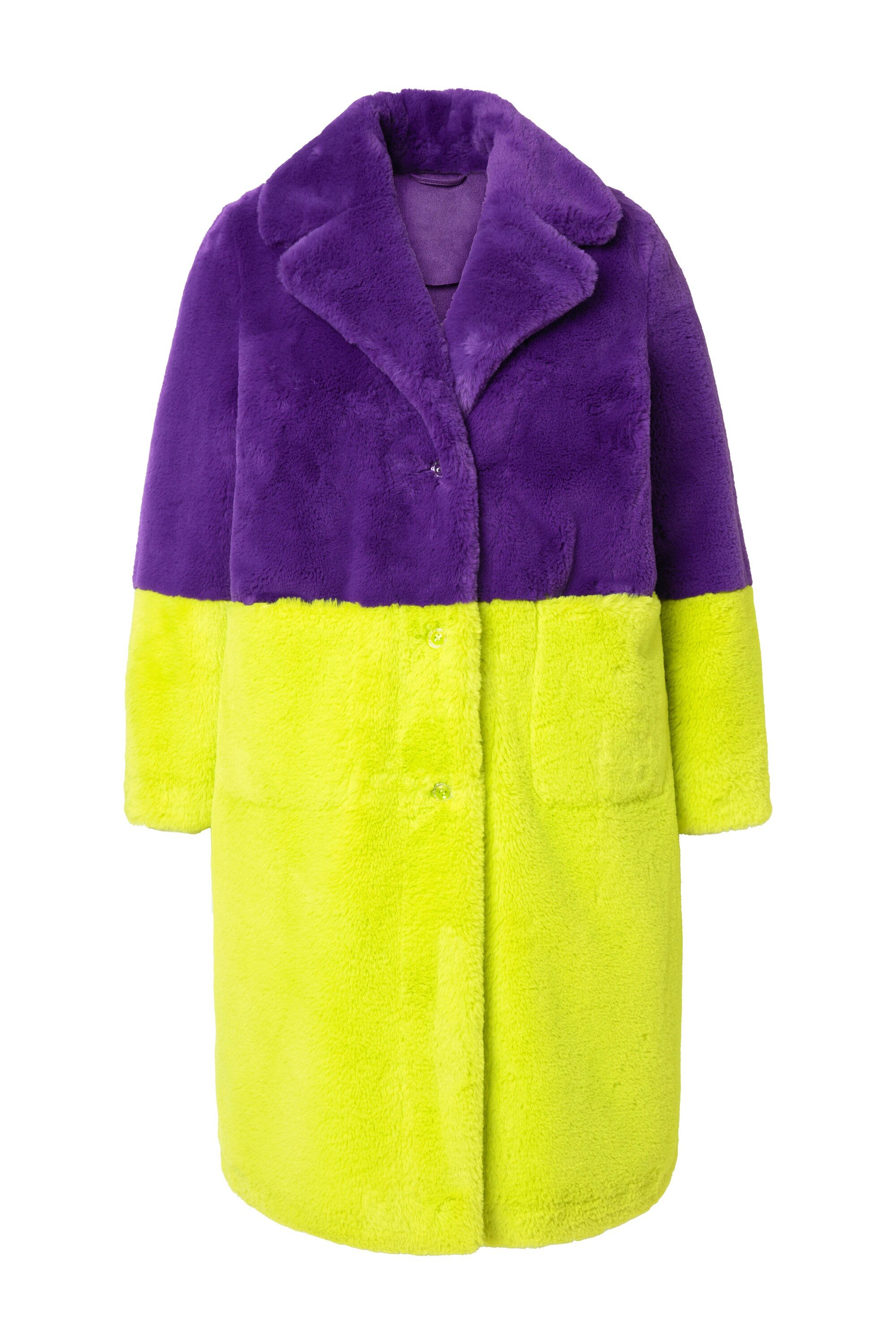 Angel of Style Wintermantel Mantel Kunstfellbesatz zweifarbig Reverskragen günstig online kaufen