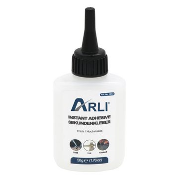 ARLI Klebstoff 2x Cyanoacrylat Sekundenkleber 50g, (2er Set, 2-tlg), Universal Kleber (100g)