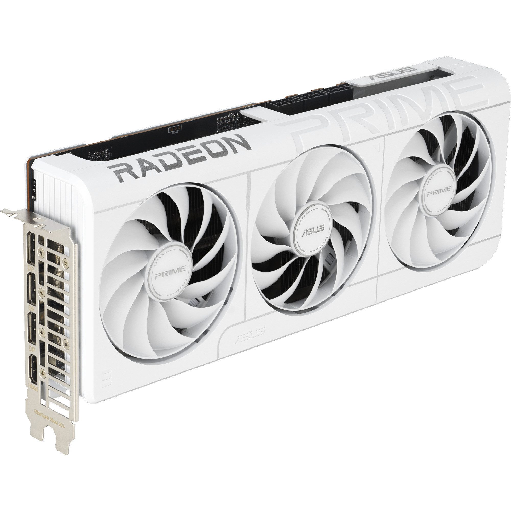 Asus ASUS Radeon RX 9070 XT PRIME WHITE OC Edition, Grafikkarte (16 GB)