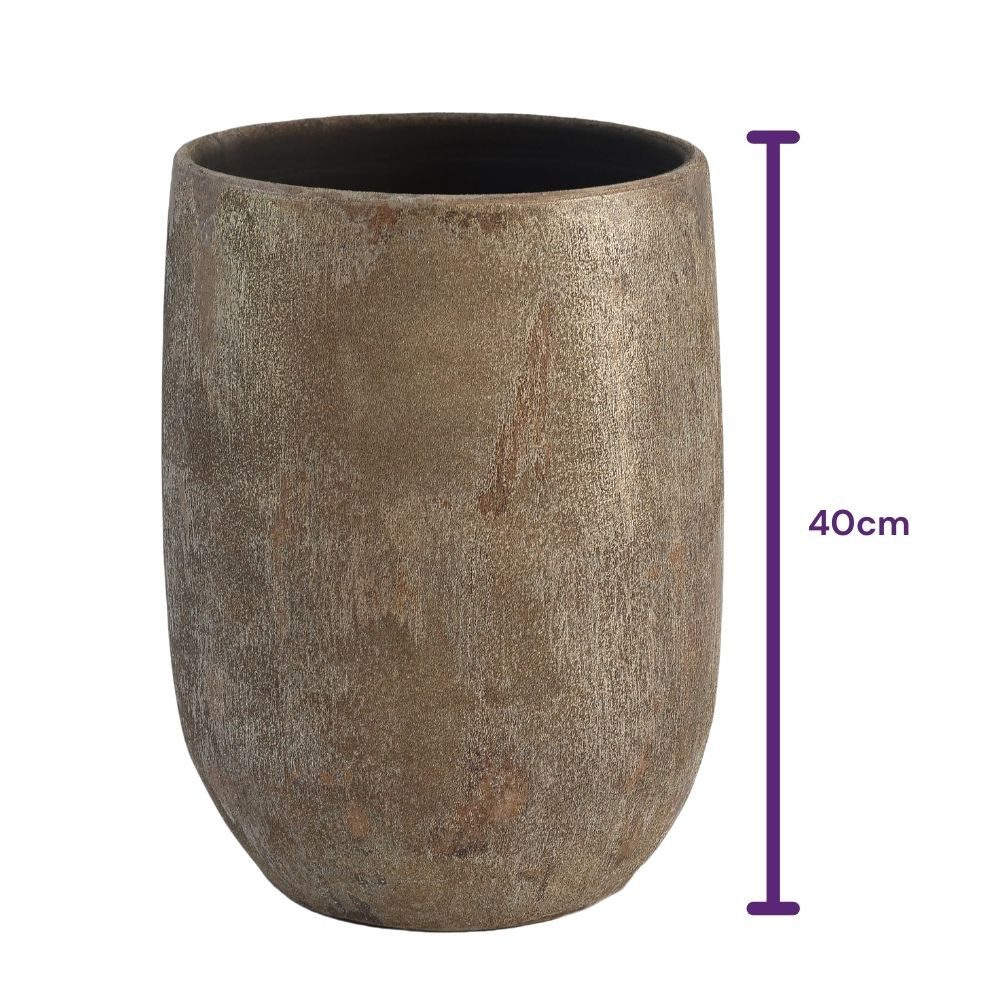 CreaFlor Home Bodenvase Avion, Bodenvase 40cm, Braun, Einfarbig, H: 40cm
