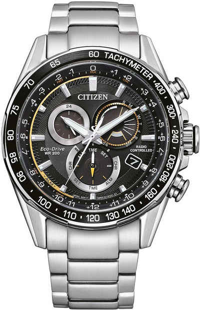 Citizen Funkchronograph CB5914-89E, Armbanduhr, Herrenuhr, Solar, Stoppfunktion
