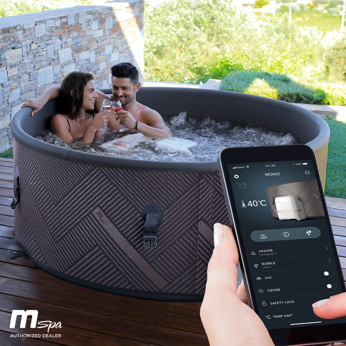 BRAST Whirlpool aufblasbar MSpa Frame Mono günstig online kaufen