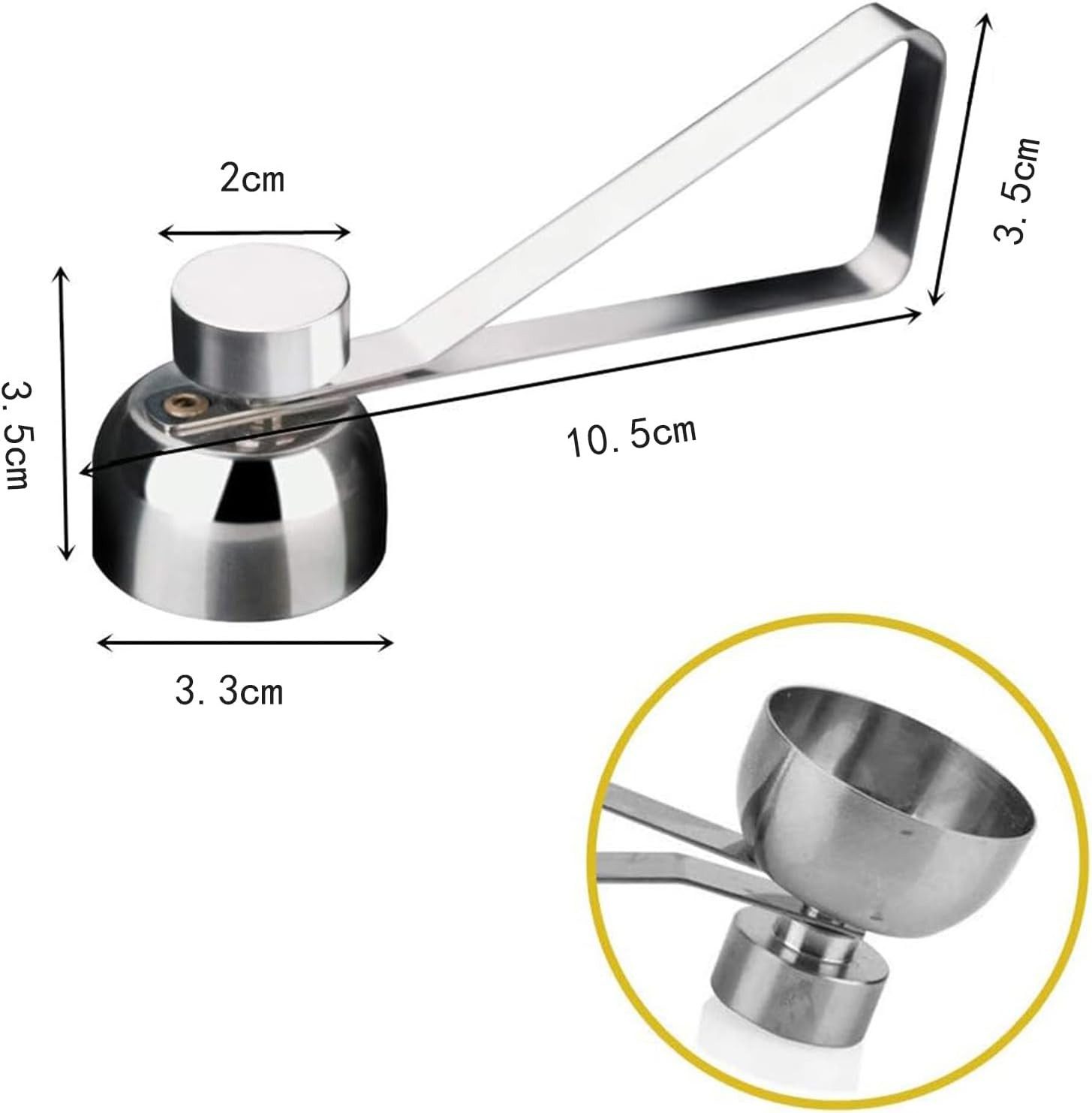 FELIXLEO Eierschneider Eieröffner Edelstahl Cutter für Weiche und Hartgekochte Eier, (1-tlg)
