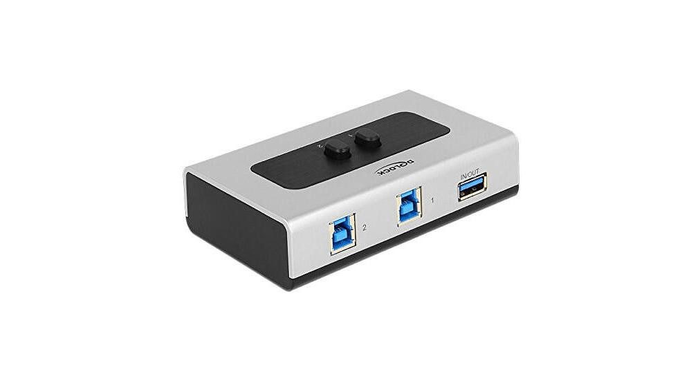 Modem DeLOCK Umschalter USB 3.0 2 Port manuell bidirekti