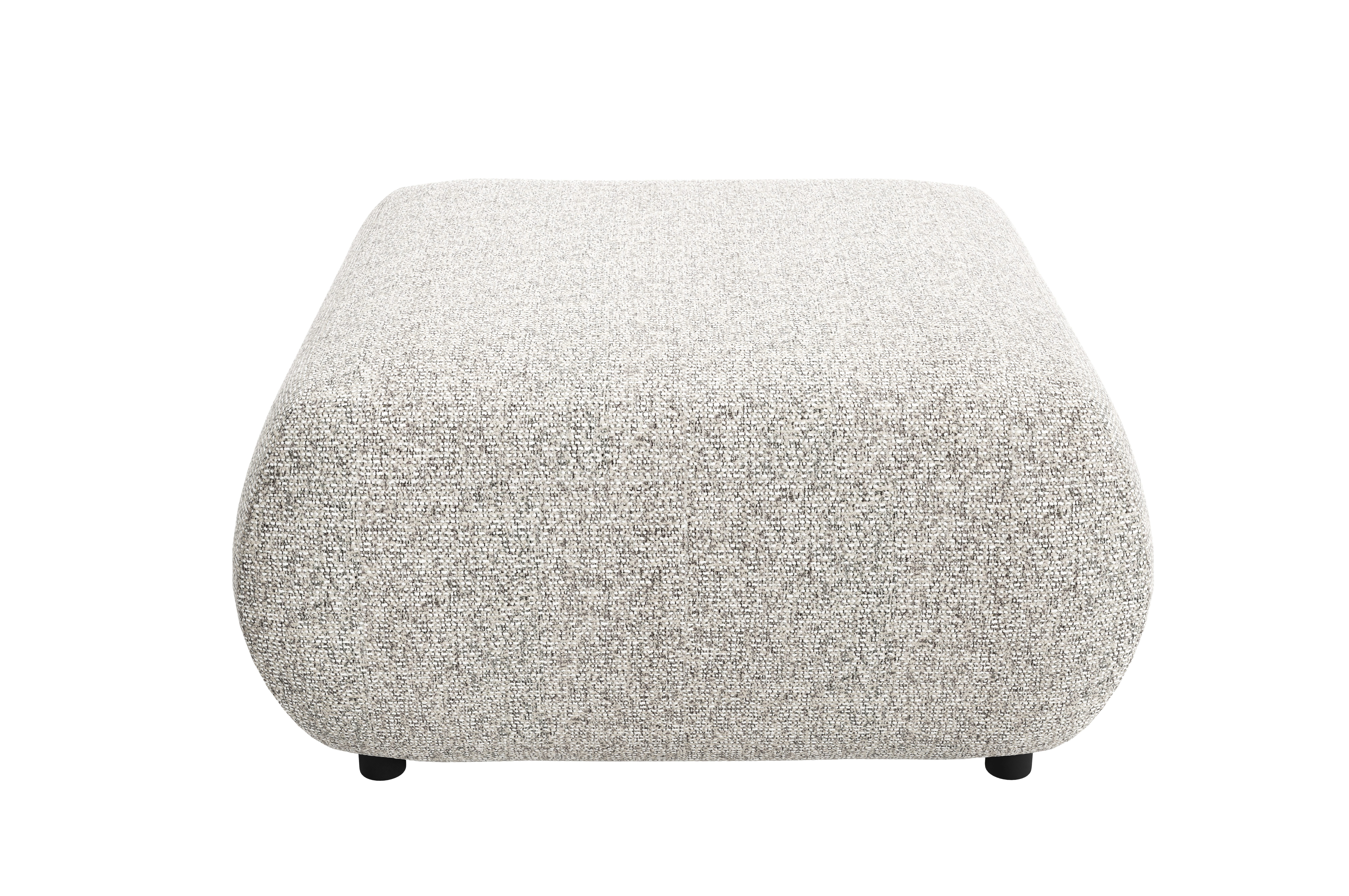 Goldstoff Pouf "PUENTE" Sitzpouf mit PUR-Schaum - Moderne Ottoman für Wohnräume (Pouffe Wohnzimmer Modern - Gepolsterter Relaxhocker 88 cm, Quadratischer Lounge Pouf - Komfortabler Polsterhocker), Designer Wohnhocker 88x88 cm - Stilvolle Fußablage Lounge