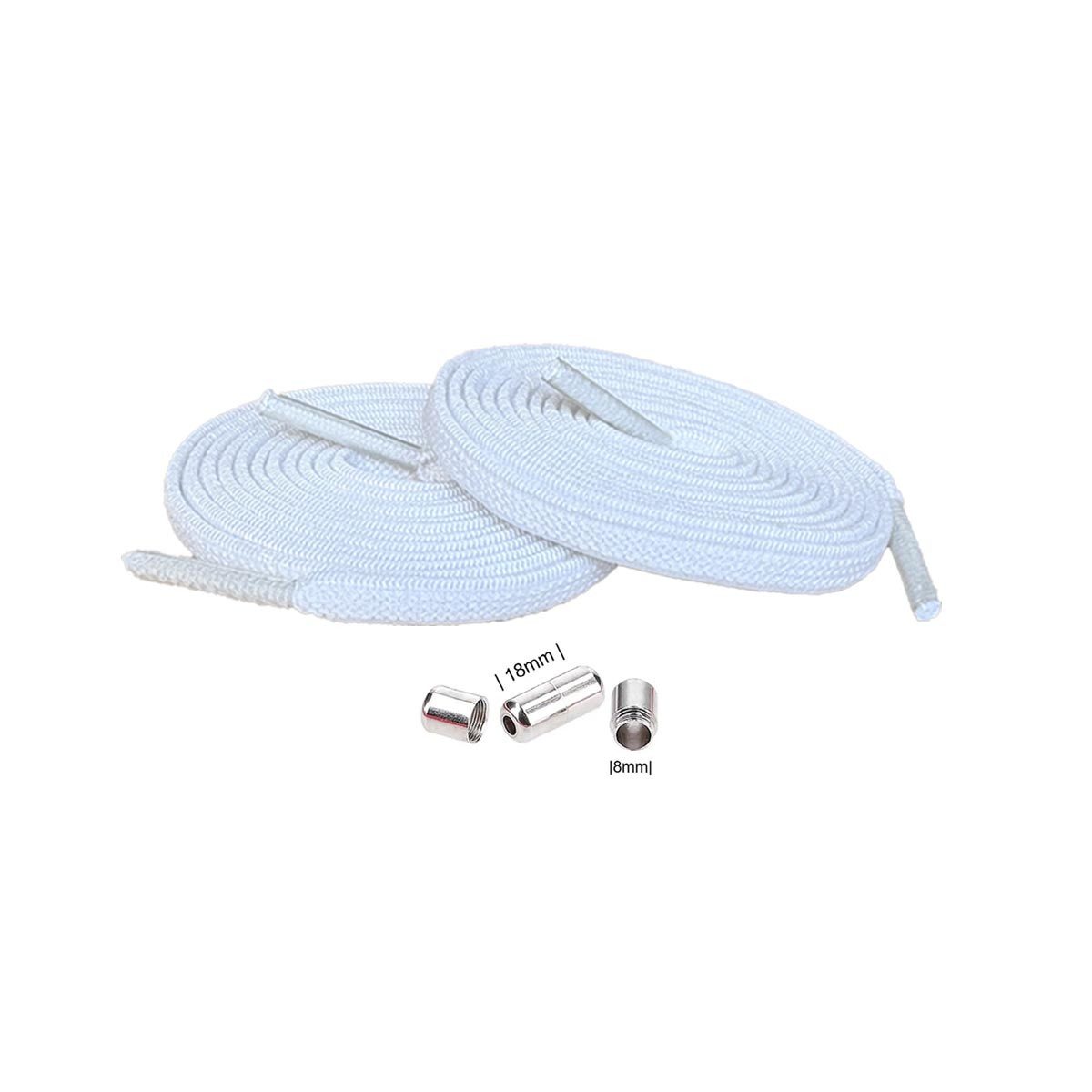 Basicwear Germany Schnürsenkel Elastische flache Schnürsenkel mit Drehverschluss