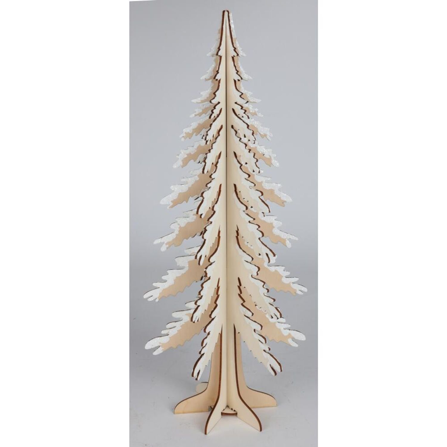 Weihnachten 12x BURI Holzdeko Advent Dekoration TANNE Dekofigur H=45cm wohne Ambiente