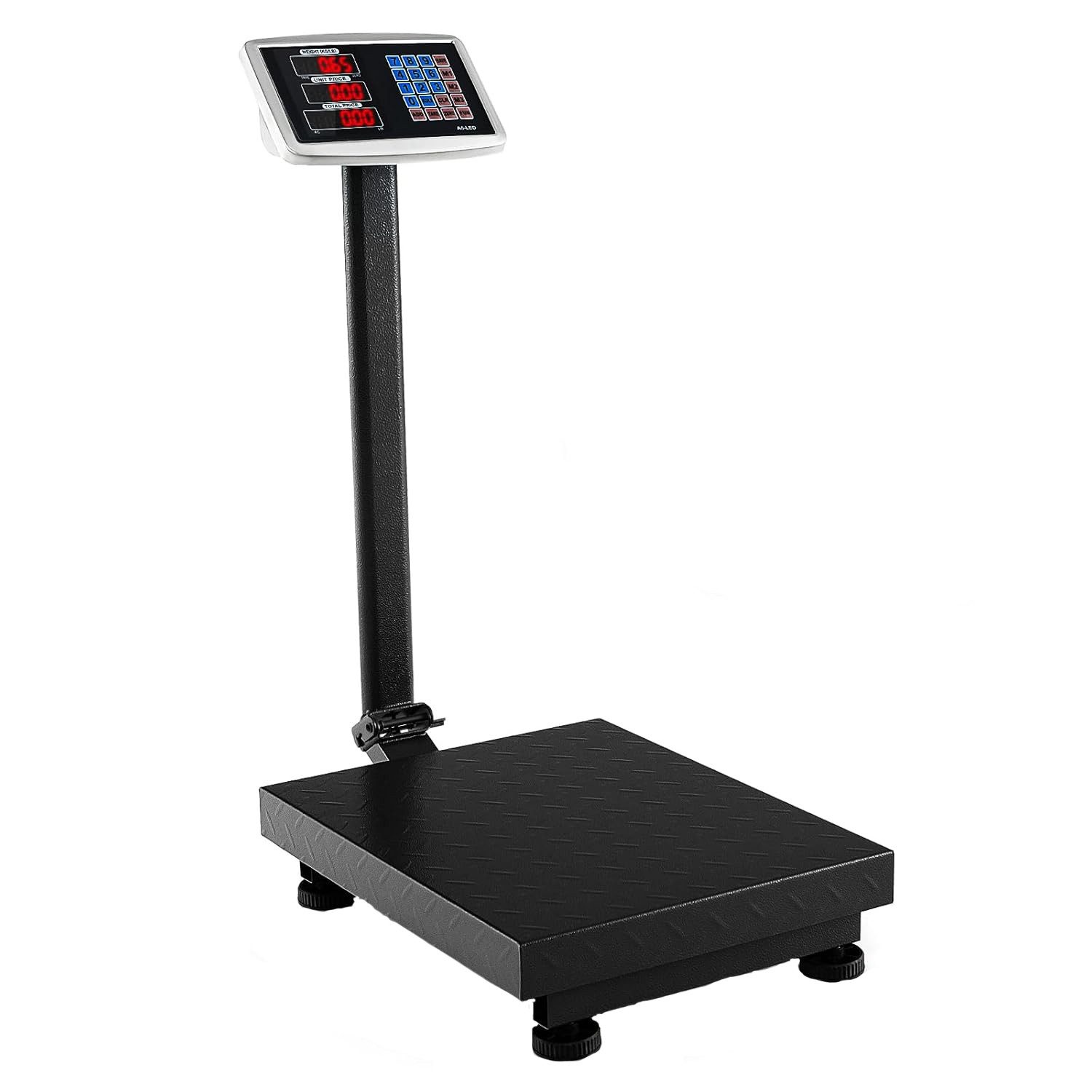 COSTWAY Präzisionswaage, Plattformwaage, mit Preisrechner, 50g/300kg