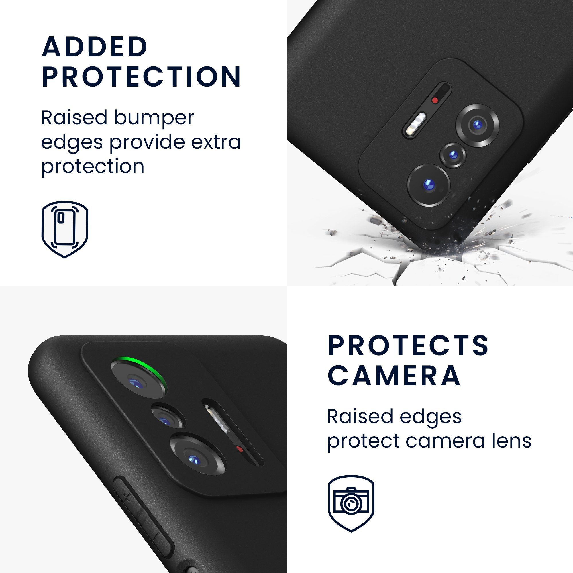 kwmobile Handyhülle Hülle für Xiaomi 11T / 11T Pro, Hülle Silikon - Soft Handyhülle - Handy Case Cover