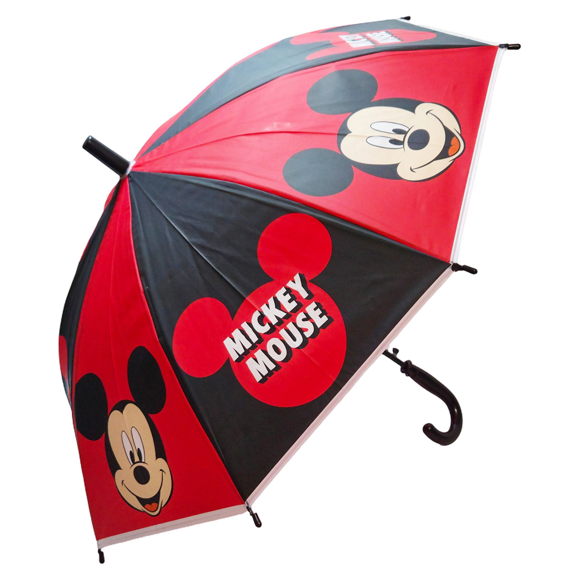 Disney Regenponcho Disney Mickey Maus Kinder Jungen Regenschirm plus Regenponcho Schirm (2-St) Gr. 98 bis 128