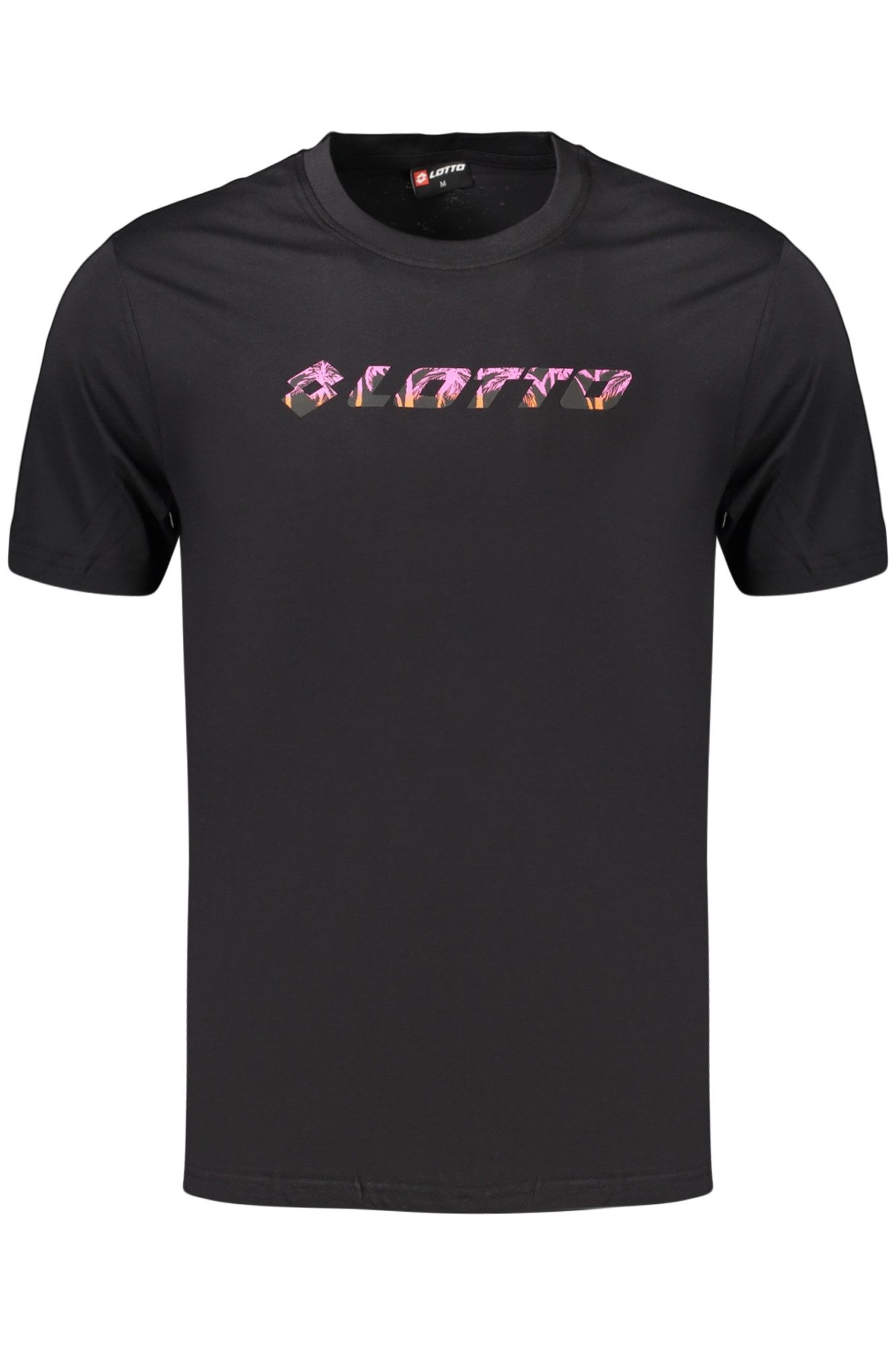 Lotto T-Shirt Schwarzes Herren T-Shirt mit Print und Rundhals