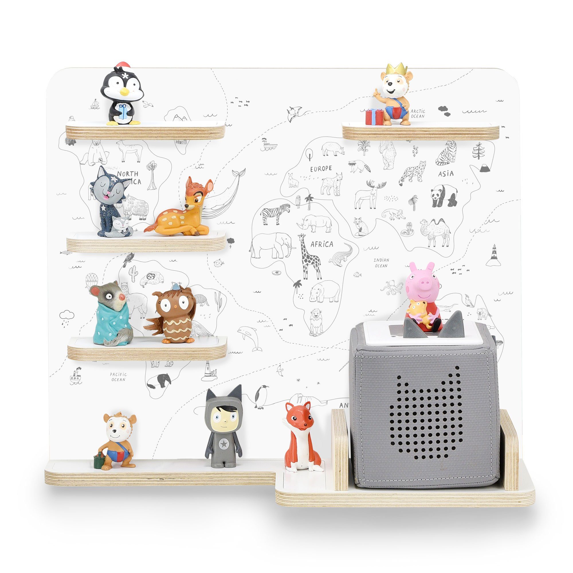 stadtecken Kinderregal mit schmalen Boden - geeignet für die Toniebox und T günstig online kaufen