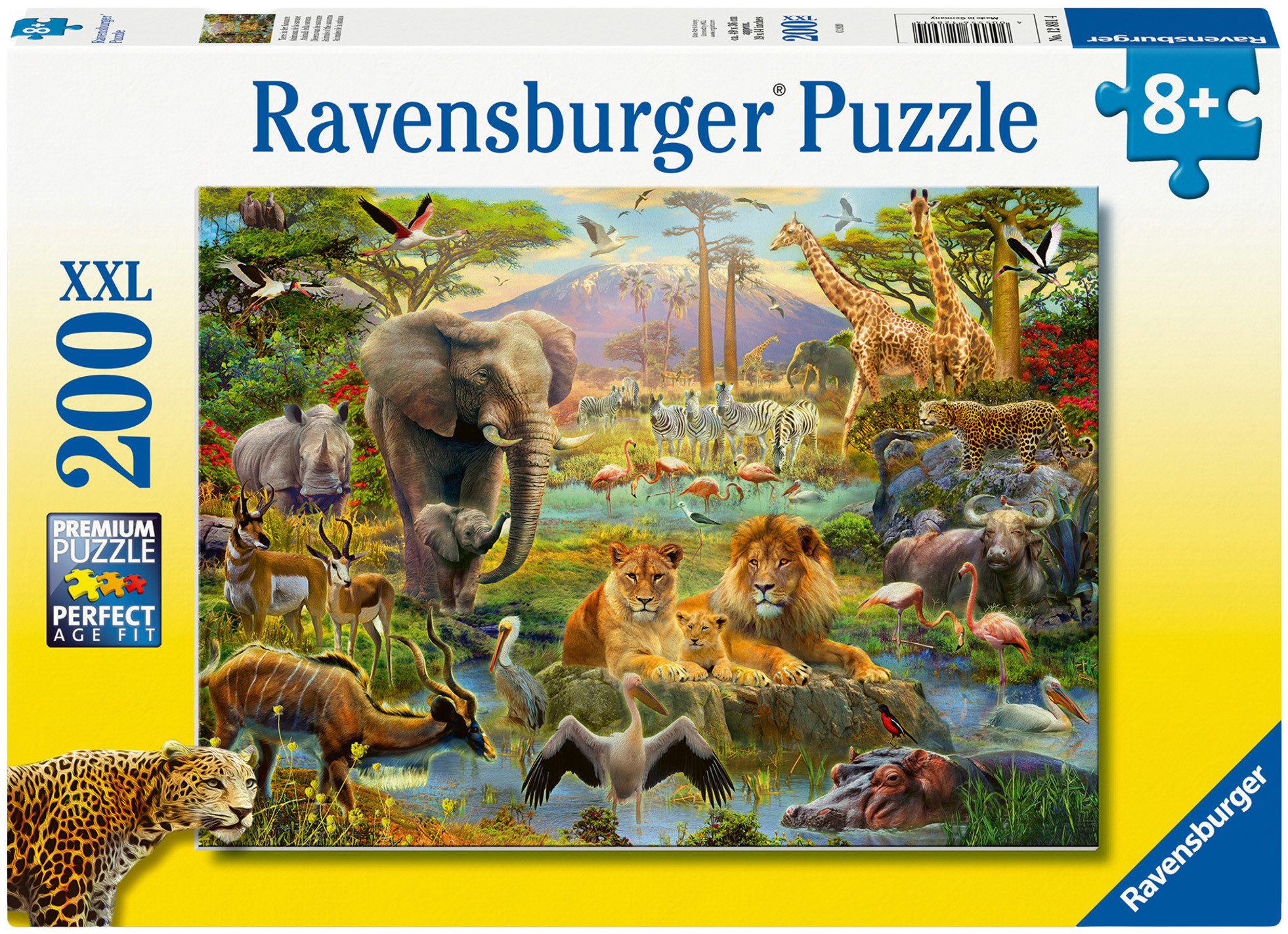 Ravensburger Puzzle Tiere in der Savanne, 200 Puzzleteile, Made in Germany
