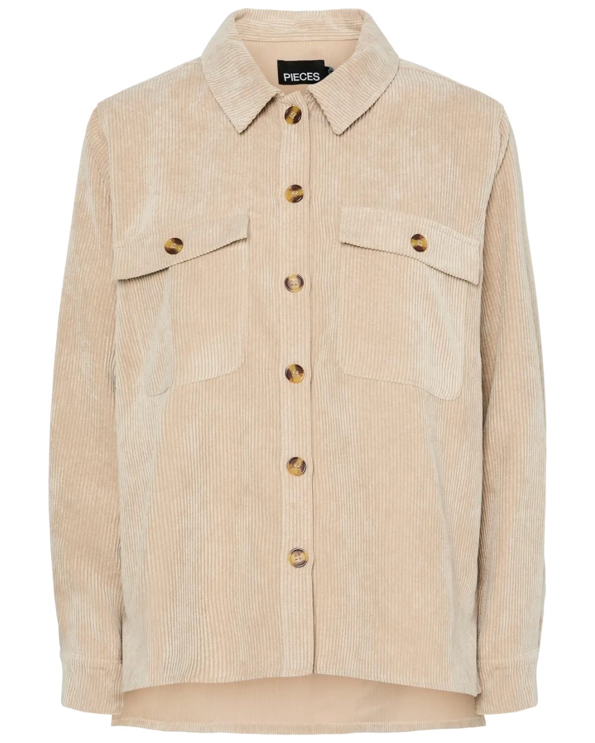 pieces Langarmhemd trendiges casual Cordhemd günstig online kaufen
