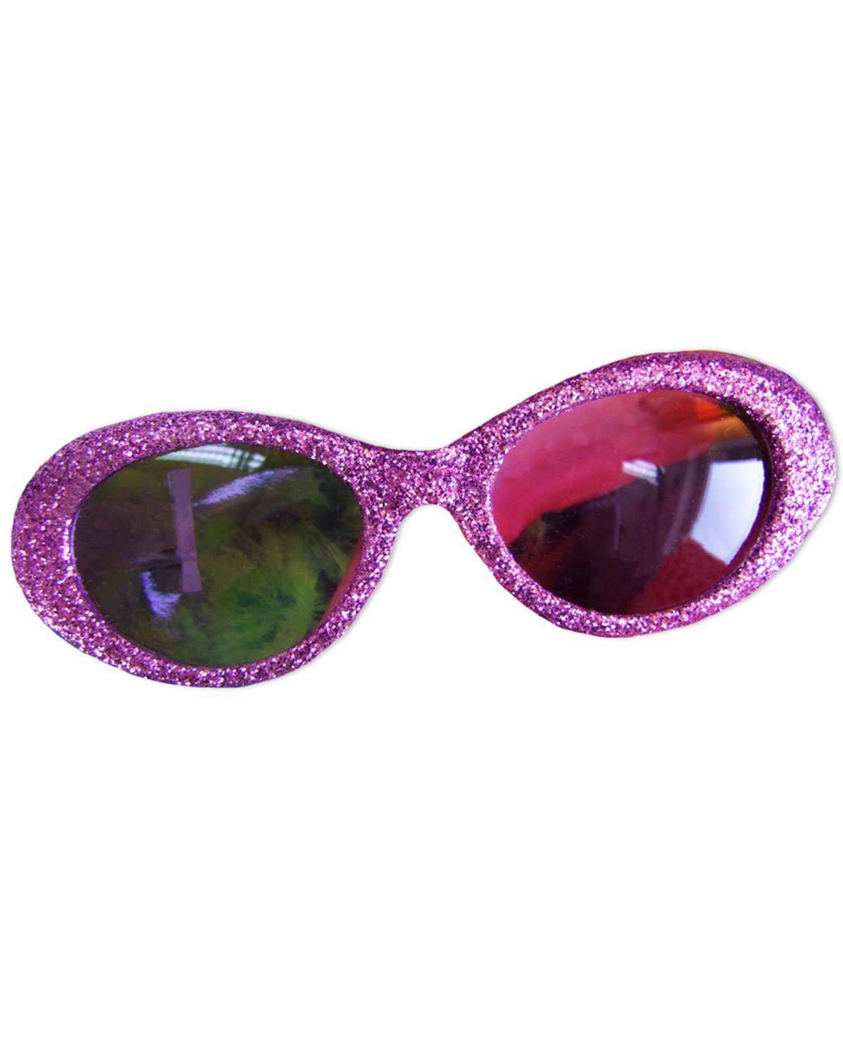 Boland Kostüm 60er 70er Glitter Party Brille Oval - Lila