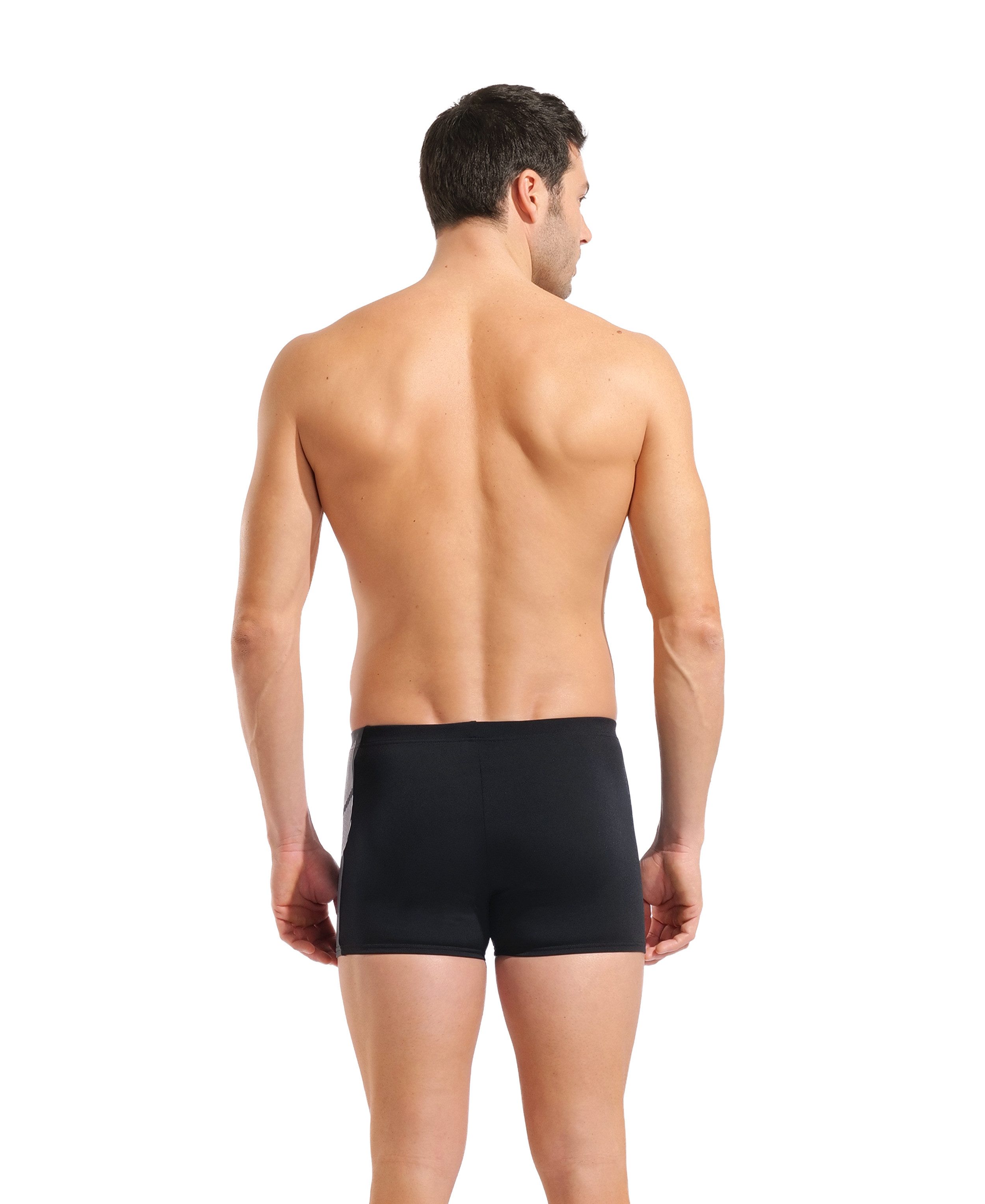 Arena Badeshorts M ARENA PRINTED SPLICE SWIM SHORT für Wettkampfschwimmer und regelmäßige Schwimmer, schnelltrocknend