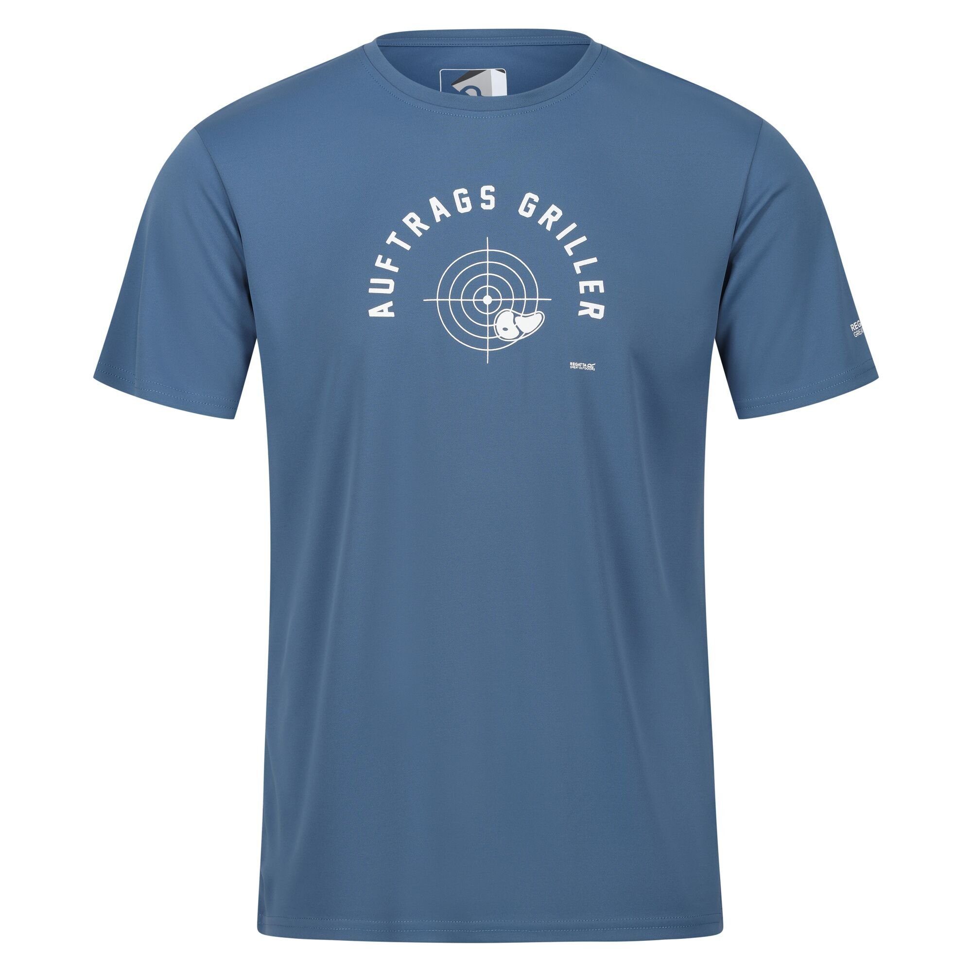 Camiseta Regatta Fingal Slogan II Hombre - Negra, Técnica