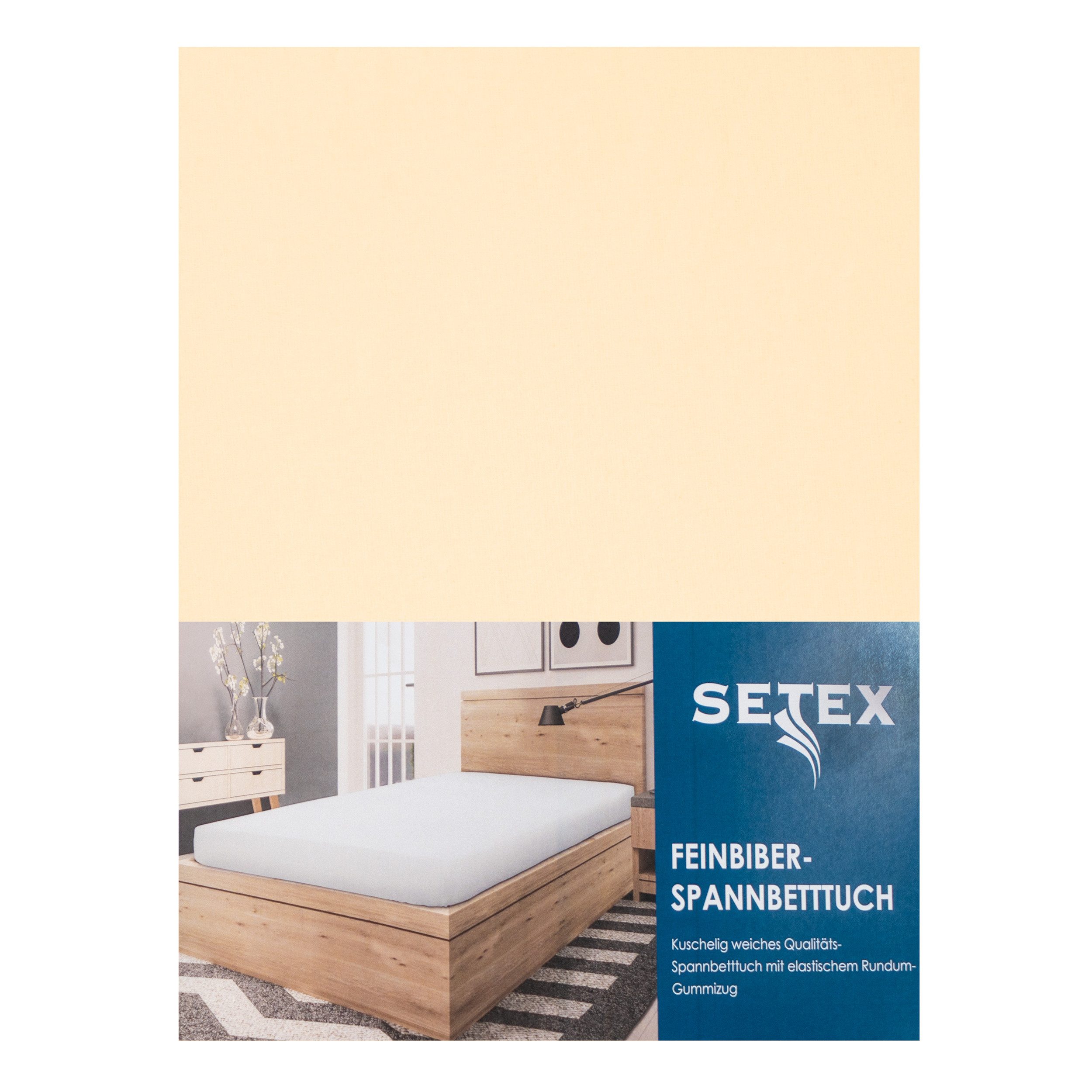 SETEX Spannbettlaken Biber, Biber, Gummizug: rundum, (1 Stück), Feinbiber-A günstig online kaufen