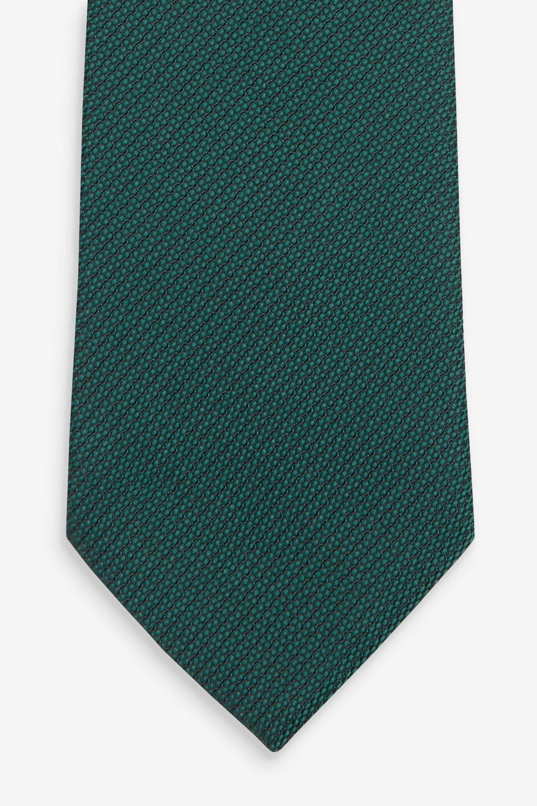 Next Krawatte Strukturierte Krawatte mit Krawattenklammer (2-St) Green