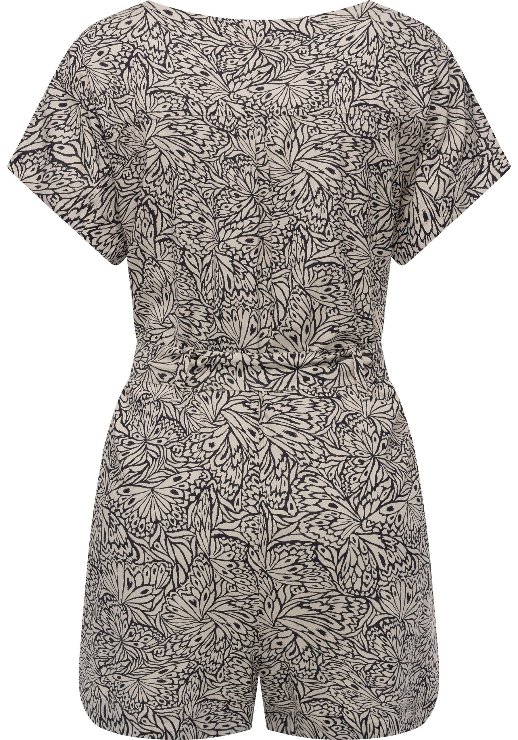 Ragwear Jumpsuit Salwin Kurzer Overall mit Taillen-Bindeband – Bild 3 von 3
