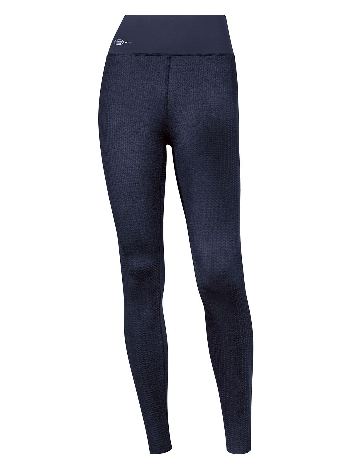 flache (Stück, Anita blue iris 1-tlg) Sport Tights massage Nähte Active Sporthose extra