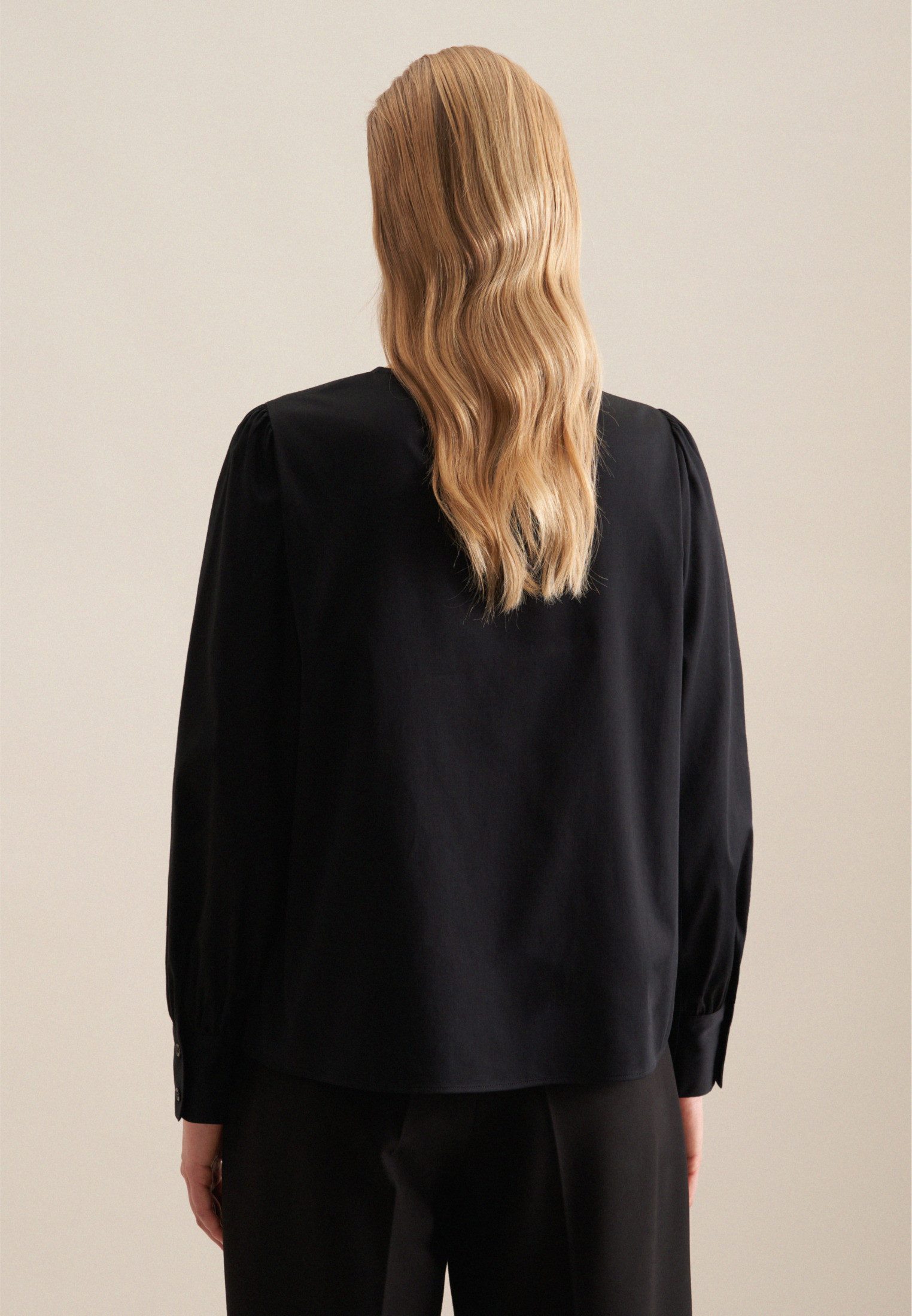 seidensticker Shirtbluse Schwarze Rose Langarm Rundhals günstig online kaufen