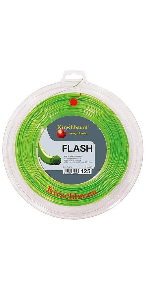 Tennissaite Flash (Haltbarkeit+Power) limegrün 200m Rolle