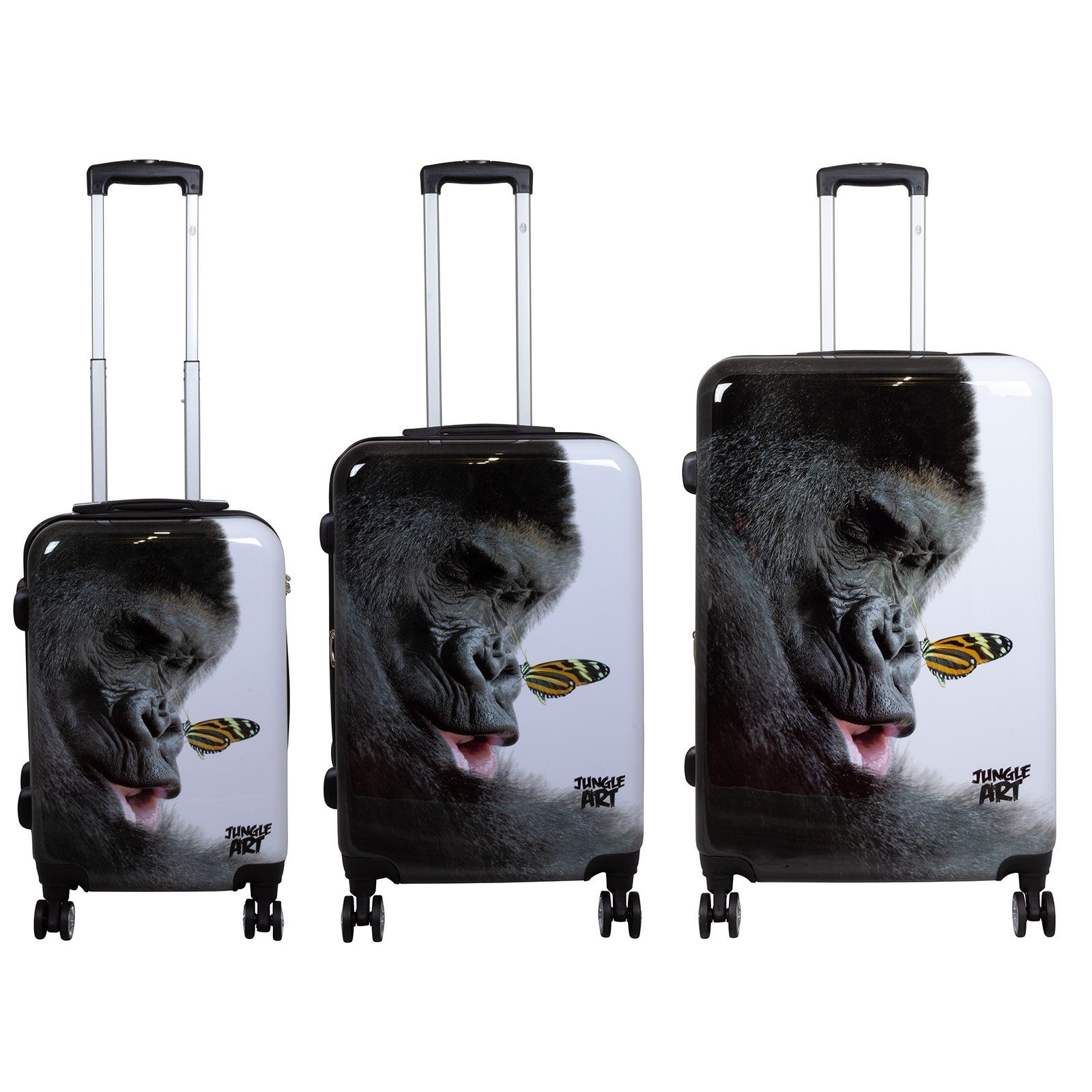 Trendyshop365 Hartschalen-Trolley Gorilla, bunter Koffer mit günstig online kaufen