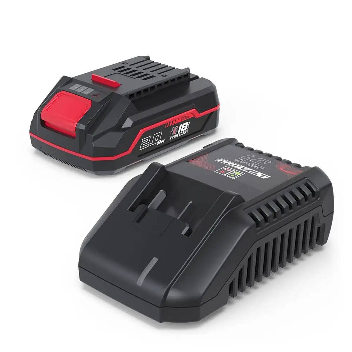 Güde LGAP 18-3020 P Akku Starter-Set (18 V), Battery-Management-System, Ladezustandsanzeige
