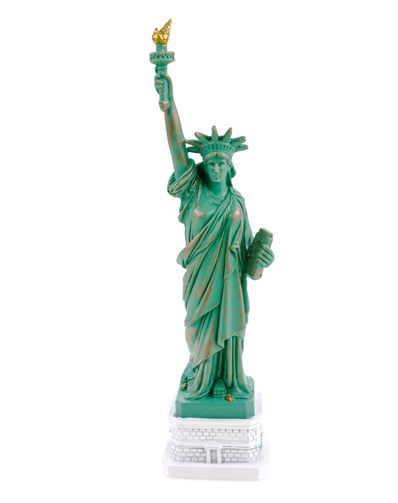 Kremers Schatzkiste Dekofigur Freiheitsstatue 22 cm grün Polyresin handbemalt Statue of Liberty