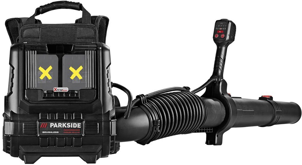 PARKSIDE PERFORMANCE® AkkuLaubbläser 40V Akku Rucksack Laub Bläser
