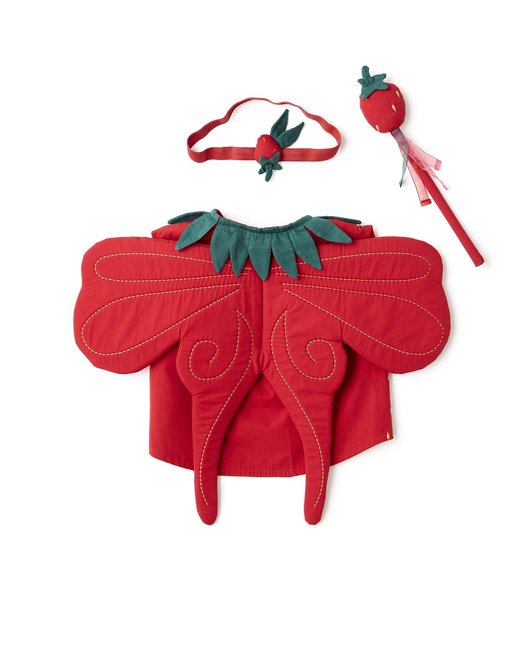 Kids Concept Kostüm Kids Concept Kinder-Kostüm Erdbeere 3 - 5 Jahre - 52x1x40cm